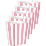 Popcorn bakjes lichtroze 20 stuks - Popcornbakjes/chipsbakjes/snackbakjes kinderverjaardag/kinderfeestje.