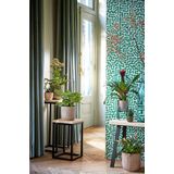 Mica Decorations Plantenpot/bloempot - keramiek - lichtgrijs - D11/H9 cm