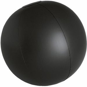 Opblaasbare zwembad strandbal plastic zwart 28 cm - Strand buiten zwembad speelgoed