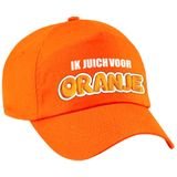 4x stuks Holland fan pet / cap - ik juich voor oranje - kinderen - Ek / Wk - Nederland supporter petje / kleding
