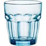 12x Stuks tumbler waterglazen/sapglazen blauw 270 ml - Glazen / drinkglazen