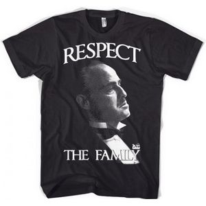 The Godfather Respect the family t-shirt heren zwart