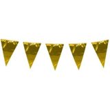 5x stuks XL vlaggenlijnen metallic goud 10 meter