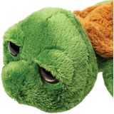 Suki Gifts pluche zeeschildpad Jules knuffeldier - cute eyes - donkergroen - 24 cm - Hoge kwaliteit