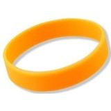 Set van 4x stuks siliconen armbandje in neon oranje - Fanartikelen - Koningsdag