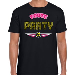 Bellatio Decorations foute party t-shirt - heren - zwart - foute party outfit/kleding