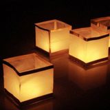 8x stuks Water lampionnen 15 cm - bruiloft - huwelijk - feest versieringen