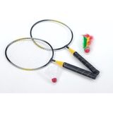 Badminton set voor kinderen met 6x shuttles en stuiterbal - Klein formaat