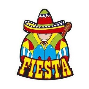 Mexicaans Fiesta decoratie bord 55 x 55 cm