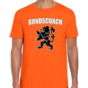 Oranje fan t-shirt voor heren - bondscoach oranje leeuw - Nederland supporter - EK/ WK shirt / outfit