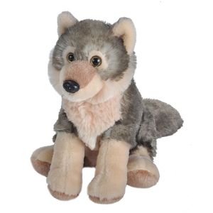 Pluche wolf knuffel 16 cm
