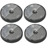 Pro Plus Reflector - set 4x - wit - schroefbevestiging - 60mm - rond