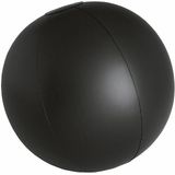 2x stuks opblaasbare zwembad strandballen plastic zwart 28 cm - Strand buiten zwembad speelgoed