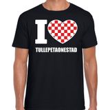 Carnaval t-shirt I love Tullepetaonestad voor heren- zwart - Roosendaal - Carnavalshirt / verkleedkleding