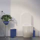 Spirella Pedaalemmer Venice - donkerblauw - 5 liter - metaal - L21 x H30 cm - soft-close - toilet/badkamer