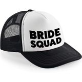 6x stuks zwart vrijgezellenfeest snapback cap/ truckers pet Bride Squad dames - Vrijgezellenfeest vrouw artikelen/ petjes