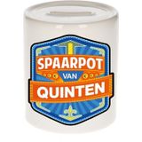 Kinder spaarpot voor Quinten - keramiek - naam spaarpotten