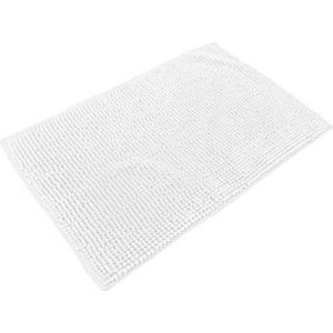 Urban Living Badkamerkleedje/badmat tapijt - voor op de vloer - parel wit - 50 x 80 cm - anti slip