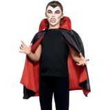 Omkeerbare vampier/Dracula verkleed cape voor kinderen one size - Halloween verkleed accessoires/kostuums