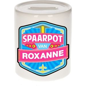 Kinder spaarpot voor Roxanne  - keramiek - naam spaarpotten