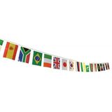 6x Internationale vlaggenlijnen 7 meter - Wereld landen vlag - Wereldvlag - Landen vlaggetjes 6 stuks