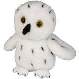 Pluche kleine knuffel dieren Sneeuwuil vogel van 15 cm - Speelgoed knuffels uilen/vogels - Leuk als dieren cadeau voor kinderen