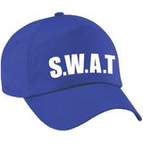 Blauwe SWAT team politie agent verkleed pet / baseball cap voor jongens en meisjes - verkleedhoofddeksel