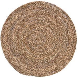 12x Placemats rond rotan handgemaakt 38 cm - Natuurlijke placemats/onderleggers tafeldecoratie - Tafel dekken