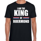 Koningsdag t-shirt I am the King of Roermond - zwart - heren - Kingsday Roermond outfit / kleding / shirt