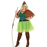 Grote maten Robin Hood kostuum 4-delig voor dames
