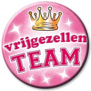 Roze vrijgezellen button