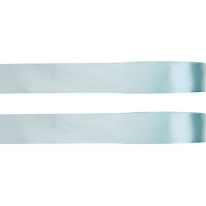 2x Hobby/decoratie lichtblauwe satijnen sierlinten 1 cm/10 mm x 25 meter - Cadeaulint satijnlint/ribbon - Striklint linten