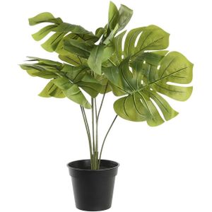 Items Kunstplant Monstera plant in bloempot - Groen - 30 x 50 cm - Kamerplanten