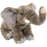 2x stuks pluche olifant knuffel 30 cm - Olifanten knuffeldieren - Speelgoed
