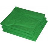 75x stuks groene servetten 33 x 33 cm - Papieren wegwerp servetjes - groen versieringen/decoraties