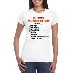 Dit is mijn Halloween kostuum dames t-shirt - Funny dames Halloween verkleedkleding