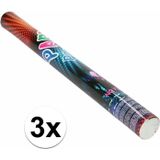 3x Confetti kanon kleuren 80 cm