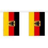 3x Buiten vlaggenlijn Duitsland 3 meter - Duitse vlag - Supporter feestartikelen - Landen decoratie en versieringen