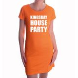 Kingsday house party jurk oranje voor dames - Koningsdag / Woningsdag - oranje kleding / jurkjes