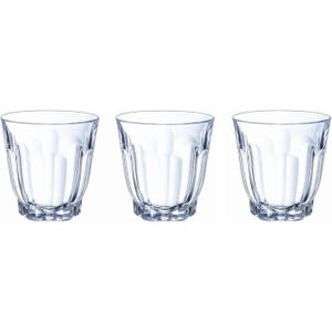 12x stuk waterglazen/drinkglazen transparant 350 ml - Glazen - Drinkglas/waterglas/sapglas