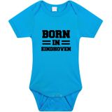 Born in Eindhoven tekst baby rompertje blauw jongens - Kraamcadeau - Eindhoven geboren cadeau