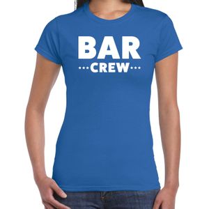 Bellatio Decorations Bar Crew t-shirt voor dames - personeel/staff shirt - paars