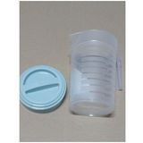 Forte Plastics Waterkan/Sapkannen Transparant/Mintgroen met Deksel 1 liter