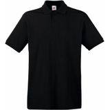 3-Pack Maat 2XL - Zwarte poloshirts premium van katoen voor heren - katoen - 180 grams - polo t-shirts