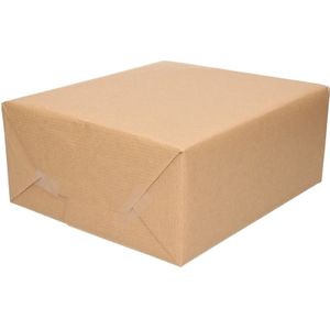 3x Inpakpapier/cadeaupapier kraft bruin rol 500 x 70 cm - Hobby kraftpapier - Cadeauverpakking kadopapier