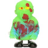 2x stuks lopende zombie Halloween poppetje 8 cm - Horror/Halloween decoratie speelgoed