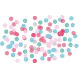 Confetti mix roze/blauw/groen 60 gram - Decoratie feestartikelen