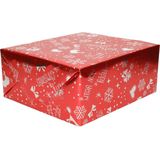 Bellatio Decorations 9x luxe kerst cadeaupapier rollen in 3-stijlen - Inpakpapier