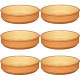 La Dehesa - Set 16x tapas/creme brulee schaaltjes terracotta/geel 16cm