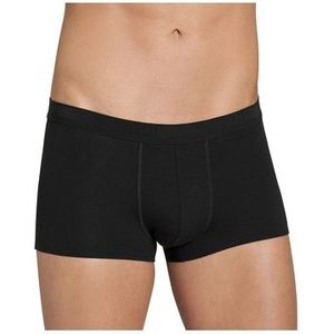 Set van 2x stuks sloggi heren shorty korte boxershort zwart - Confortabel/perfecte pasvorm - Ondergoed, maat: S